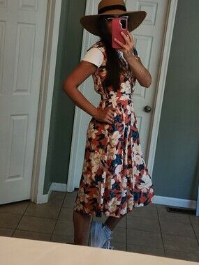 True Vintage Carol Anderson Dress Floral Vintage Size 4 Sundress Feminine
